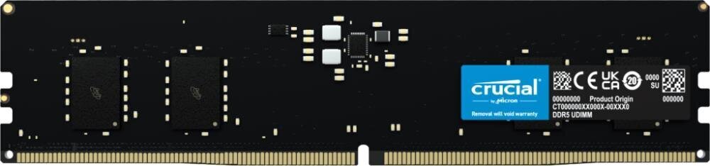 MEMORY DIMM 8GB DDR5-4800/CT8G48C40U5 CRUCIAL hind ja info | Operatiivmälu (RAM) | kaup24.ee