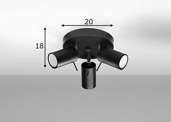 Laevalgusti Sollux Ring 3P цена и информация | Laelambid | kaup24.ee