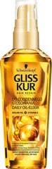 Питательное масло для волос Schwarzkopf Gliss Kur Ultimate Repair Oil Elixir, 75 мл цена и информация | Маски, масла, сыворотки | kaup24.ee