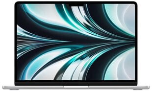 Apple MacBook Air 13” Apple M2 8/256GB /Silver/INT MLXY3ZE/A цена и информация | Apple Ноутбуки, аксессуары | kaup24.ee