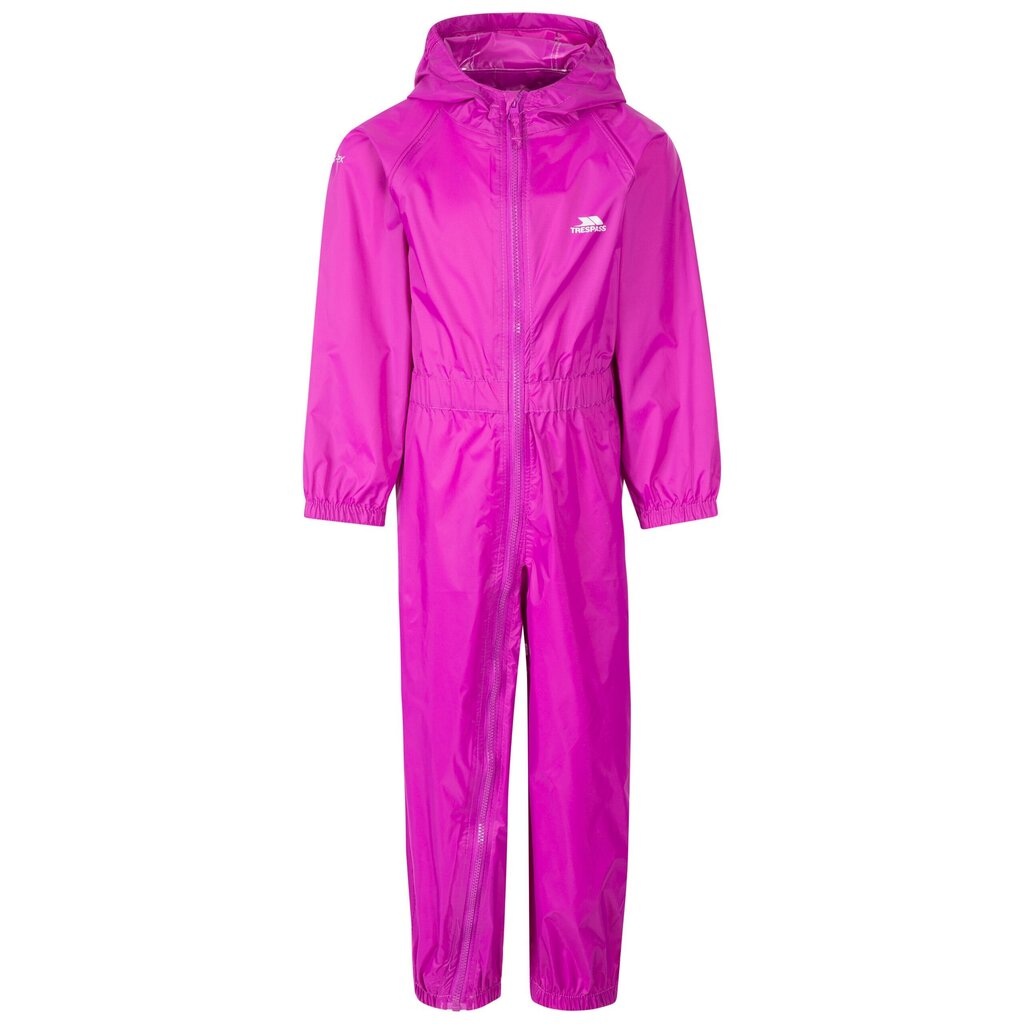 Tüdrukute vihmakombinesoon Trespass UCSURAF10001 - Button - Childs Unisex Rain Suit цена и информация | Laste vihmariided | kaup24.ee