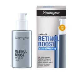 Päevakreem Neutrogena Retinol Boost SPF15 50 ml hind ja info | Näokreemid | kaup24.ee