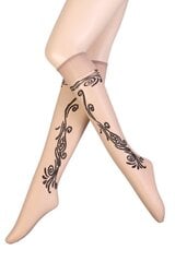 Мягкие блестящие женские носки светло-мятного цвета KARINE цена и информация | Женские носки | kaup24.ee
