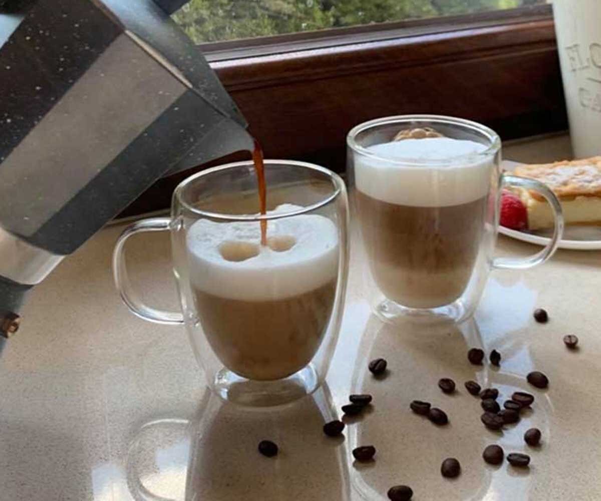 Klaas 430ml kahekordne Latte jaoks hind ja info | Klaasid, tassid ja kannud | kaup24.ee