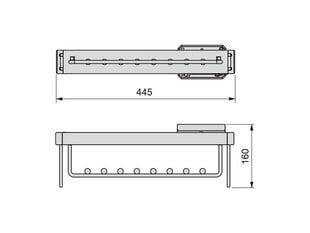Универсальная выдвижная вешалка Emuca МОКА цена и информация | Вешалка | kaup24.ee