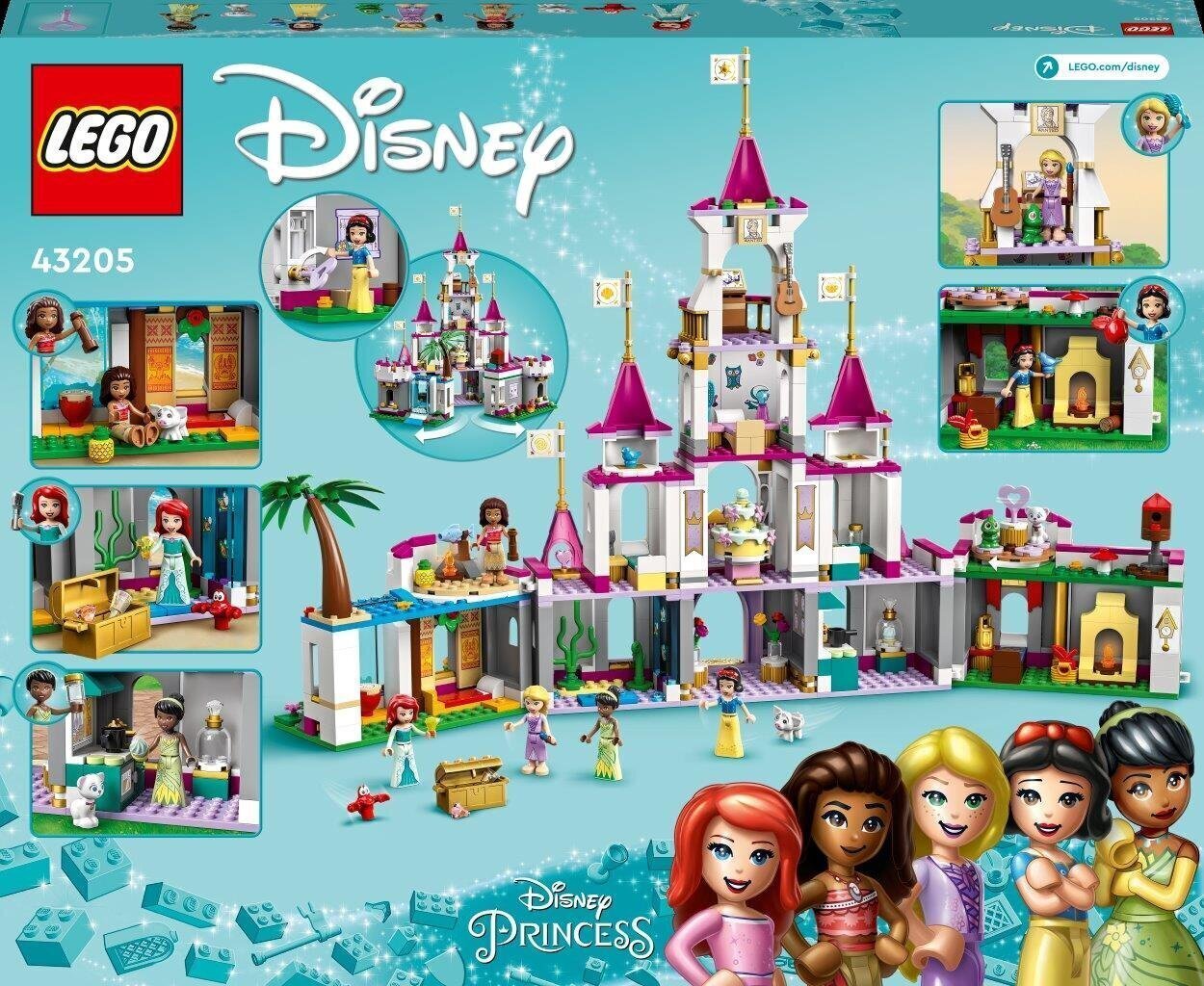 43205 LEGO® | Disney Princess Võrratu seiklusloss цена и информация | Klotsid ja konstruktorid | kaup24.ee