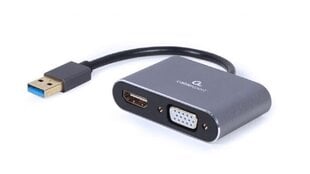 Gembrid USB3/HDMI/VGA цена и информация | Адаптер Aten Video Splitter 2 port 450MHz | kaup24.ee