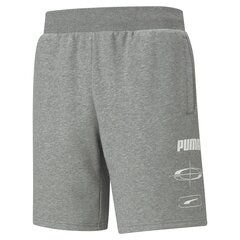 Meeste vabaaja lühikesed püksid Puma Rebel Shorts 9 Medium Gray Heath – 58574803, hall hind ja info | Meeste spordiriided | kaup24.ee