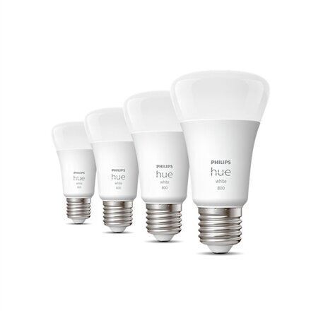 Nutikad LED pirnid Philips Hue E27 9W 800lm, 4 tk. hind ja info | Lambipirnid, lambid | kaup24.ee