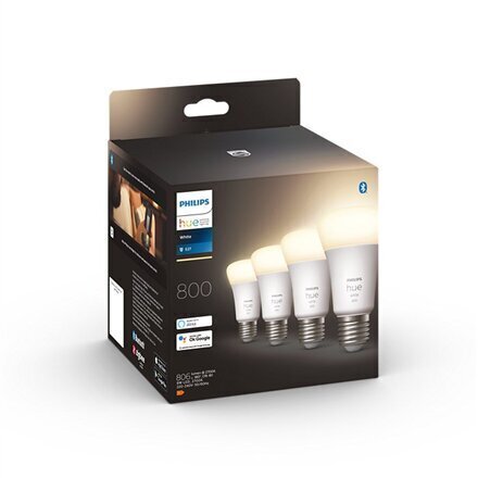 Nutikad LED pirnid Philips Hue E27 9W 800lm, 4 tk. hind ja info | Lambipirnid, lambid | kaup24.ee