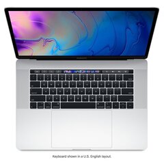 MacBook Pro 2019 Retina 15" 4xUSB-C - Core i7 2.6GHz / 16GB / 256GB SSD / SWE / Silver (подержанный, состояние A) цена и информация | Ноутбуки | kaup24.ee