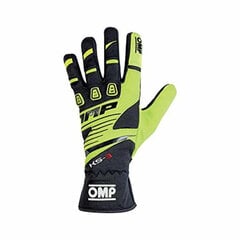 Men's Driving Gloves OMP MY2018 Kollane (Suurus M) hind ja info | Mootorratta kindad, kaitsmed | kaup24.ee