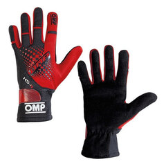 Children's Driving Gloves OMP MY2018 Punane, Must цена и информация | Шапки, перчатки, шарфы для мальчиков | kaup24.ee