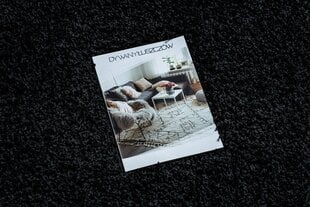 Ковёр Soffi, дорожка, лохматый, 5 см, чёрный  цена и информация | Коврики | kaup24.ee