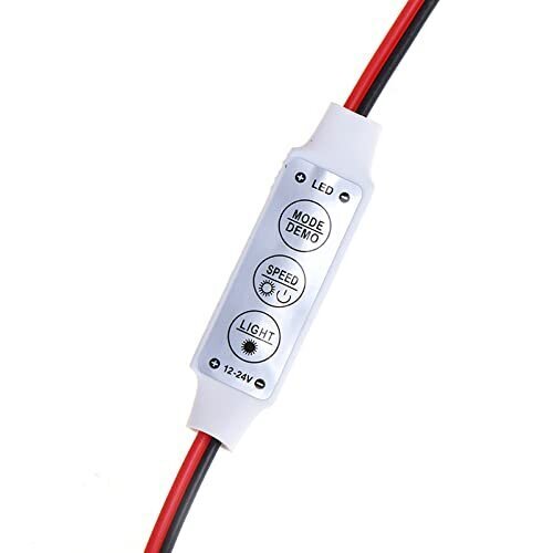 Ühevärviline LED-kontroller Powermax MINI 12V-24V 3 klahvi LED 3528/5050 jaoks, 5tk цена и информация | LED ribad | kaup24.ee