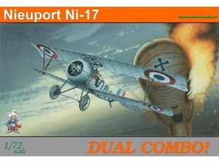 Eduard - WW I Nieuport Ni-17 Dual Combo! [two kits], 1/72, 7071 hind ja info | Klotsid ja konstruktorid | kaup24.ee