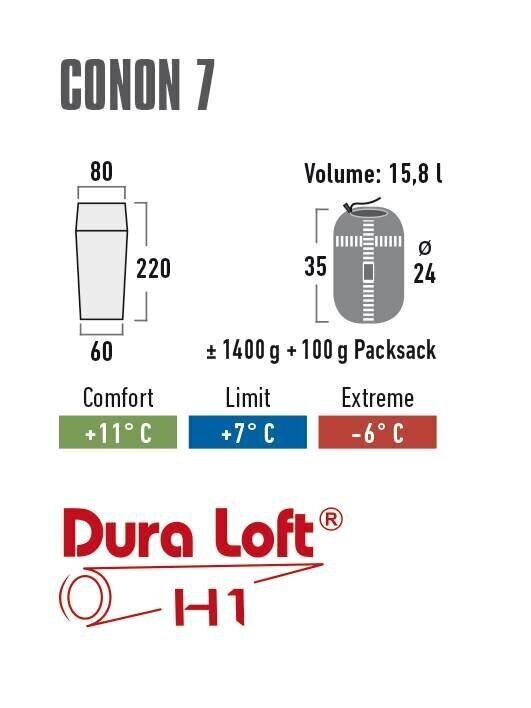 Magamiskott High Peak Conon 7 hind ja info | Magamiskotid | kaup24.ee