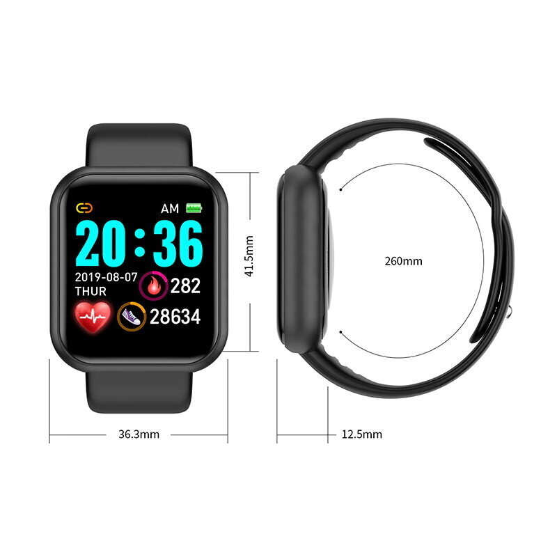 Nutikell iWear M7 Smart & Fit käekell Full Touch 1,3-tollise Ips-meedia juhtimisega / HR / Vererõhk / Sotsiaalne - must hind ja info | Nutikellad (smartwatch) | kaup24.ee