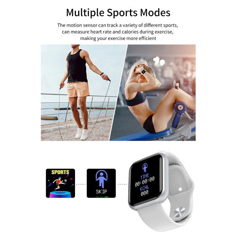 Nutikell iWear M7 Smart & Fit käekell Full Touch 1,3-tollise Ips-meedia juhtimisega / HR / Vererõhk / Sotsiaalne - must цена и информация | Nutikellad (smartwatch) | kaup24.ee