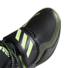 Кроссовки для мальчиков Adidas Deep Threat J Black Green, черный цвет цена и информация | Детская спортивная обувь | kaup24.ee