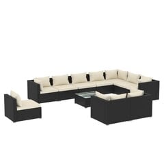 Комплект уличной мебели с подушками, 7 частей, серый цена и информация | Комплекты уличной мебели | kaup24.ee