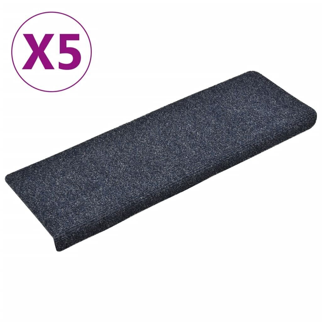 vidaXL trepivaibad 5 tk, aastehnikas, 65 x 25 cm, antratsiithall hind ja info | Vaibad | kaup24.ee