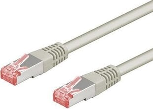Соединительный кабель CAT6 0,25 м, серый цена и информация | Кабели и провода | kaup24.ee
