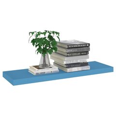 vidaXL seinariiulid, 2 tk, sinine, 80 x 23,5 x 3,8 cm MDF цена и информация | Полки | kaup24.ee