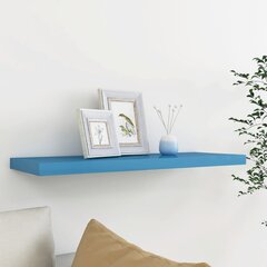 vidaXL seinariiul, sinine, 80 x 23,5 x 3,8 cm MDF hind ja info | Riiulid | kaup24.ee