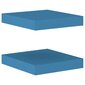 vidaXL seinariiulid, 2 tk, sinine, 23 x 23,5 x 3,8 cm MDF hind ja info | Riiulid | kaup24.ee