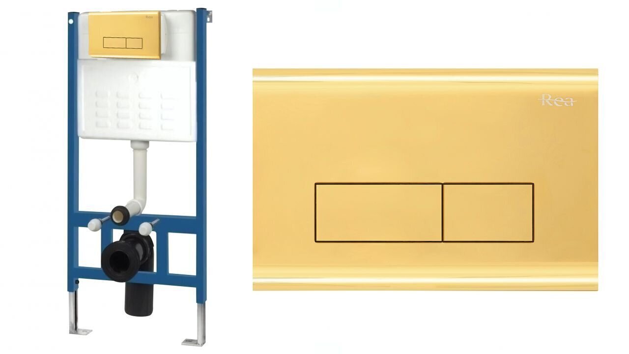 Peidetud WC raam Rea Light Gold hind ja info | WC-poti tarvikud | kaup24.ee