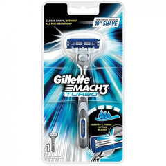 Gillette Mach3 Turbo 1 tera koos tallaga hind ja info | Raseerimisvahendid | kaup24.ee