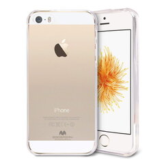 Mercury "Anti-yellow aging" Jelly Ultra slim back cover case for Apple iPhone 5 / 5S / iPhone SE Transparent цена и информация | Чехлы для телефонов | kaup24.ee