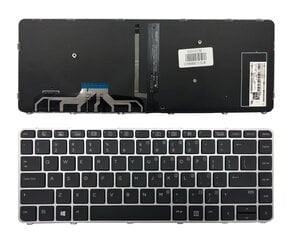 Клавиатура HP: EliteBook Folio 1040 G3, 844423-001 с подсветкой цена и информация | Аксессуары для компонентов | kaup24.ee