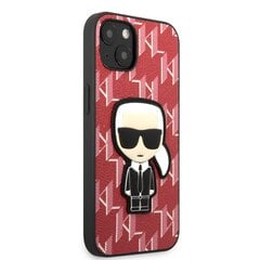 Karl Lagerfeld Monogram Ikonik чехол for iPhone 13 mini Red цена и информация | Чехлы для телефонов | kaup24.ee