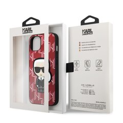 Karl Lagerfeld Monogram Ikonik ümbris, iPhone 13 mini Red hind ja info | Telefoni kaaned, ümbrised | kaup24.ee