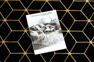 Современная ковровая дорожка Gloss 409C 86, чёрная / золотая  цена и информация | Ковры | kaup24.ee