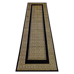 Современная ковровая дорожка Gloss 6776 86, чёрная / золотая цена и информация | Ковры | kaup24.ee