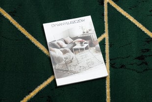 Vaip EMERALD eksklusiivne 1012 glamour, stiilne geomeetriline, marmor pudel roheline / kullast hind ja info | Vaibad | kaup24.ee