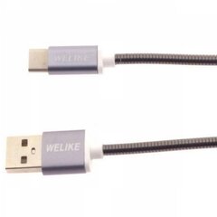 USB-kaabel Micro USB-pistikuga, hõbedane hind ja info | Mobiiltelefonide kaablid | kaup24.ee