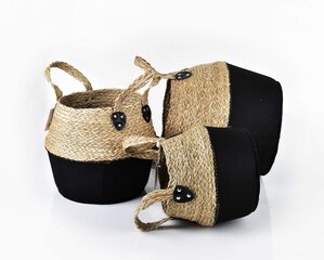 Korvide komplekt Bali L 30 x 38 x h34 cm, M 28 x 32 x h28 cm, S 23 x 26 x h24 cm цена и информация | Вазоны | kaup24.ee