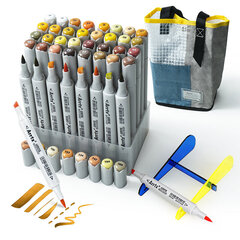 Двусторонние маркеры ARRTX OROS, 40 цветов, желтые оттенки цена и информация | Принадлежности для рисования, лепки | kaup24.ee