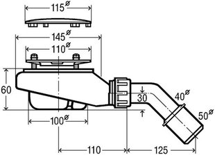 Сифон для душевого поддона Viega Tempoplex цена и информация | Сифоны | kaup24.ee