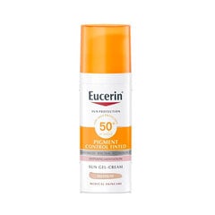 Tooniv päikesekaitsekreem näole Eucerin Sun Pigment Control Tinted SPF50+ 50 ml hind ja info | Päikesekreemid | kaup24.ee