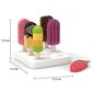 Viga puidust jäätisekomplekt koos alusega 6 tk hind ja info | Tüdrukute mänguasjad | kaup24.ee