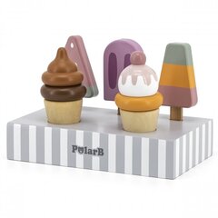 Детское мороженое с подставкой VIGA PolarB Ice Lolly, 5 шт. цена и информация | Игрушки для девочек | kaup24.ee