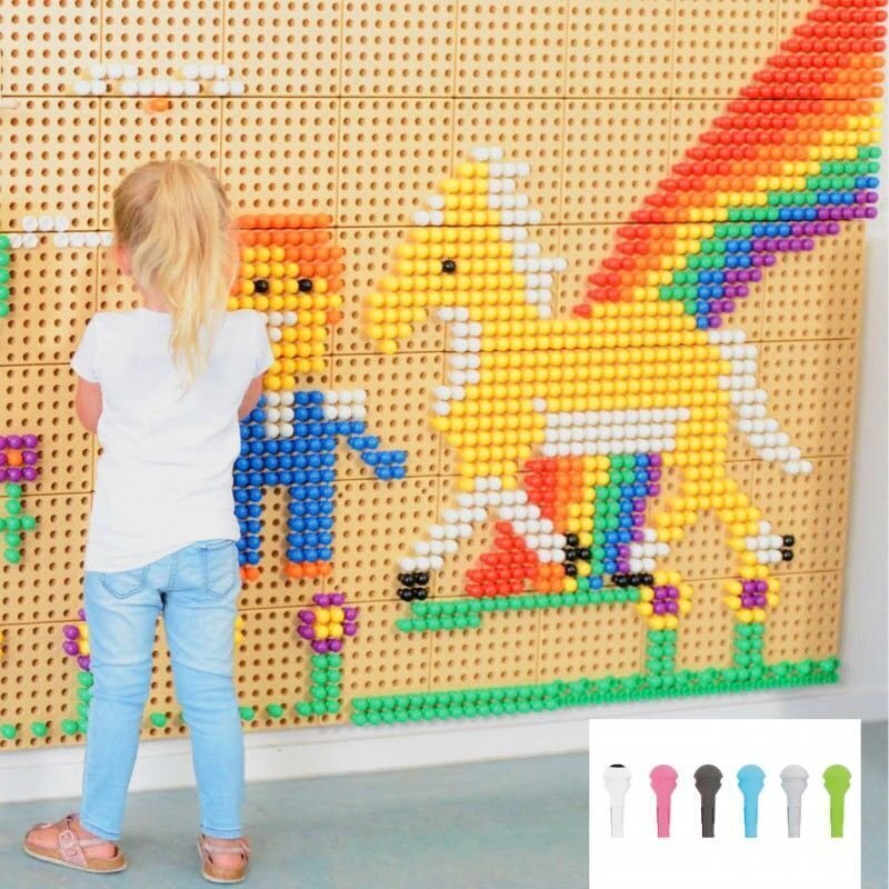 Masterkidz tihvtid tahvlile, 512 tk, 6 värvi hind ja info | Imikute mänguasjad | kaup24.ee