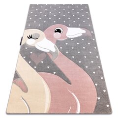 Vaip PETIT FLAMINGOS flamingod, hallid südamed цена и информация | Ковры | kaup24.ee