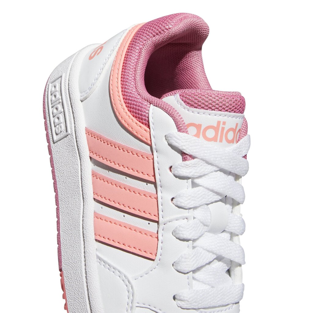 Adidas Jalatsid Hoops 3.0 K White Pink GW0418 GW0418/6 hind ja info | Laste spordijalatsid | kaup24.ee