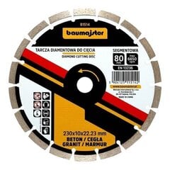 Baumajster teemantketas 230x2,6mm цена и информация | Механические инструменты | kaup24.ee